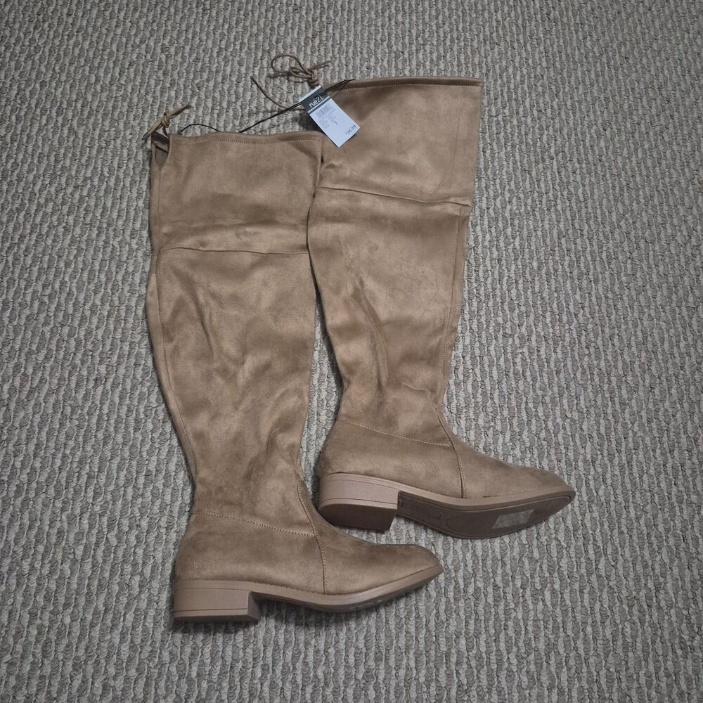 Rue21 NTW VND STYLE DAKOTA20L HIGH KNEE BOOTS SZ 7W